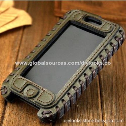 SHOWKOO Genuine Leather Case for iPhone 5